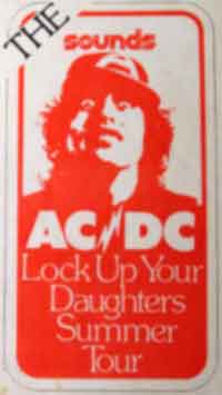 AC/DC sticker - 1976
