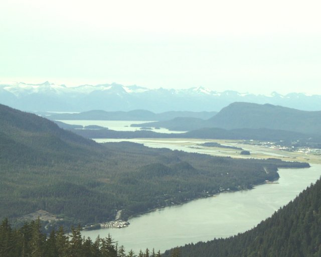 Looking up the inlet above Juneau