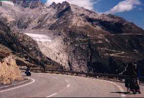 there is plenty of climbing near the Rhone glacier!