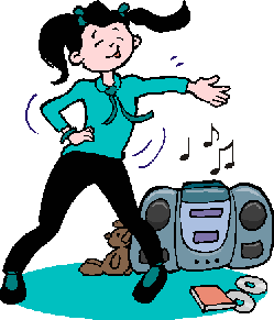 dancing by the boom box