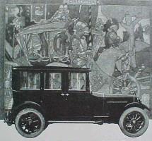 1919 Grant Automobile Ad Close-up