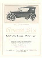 1920 GRANT SIX Open & Closed Car brochure - Grant Six touring