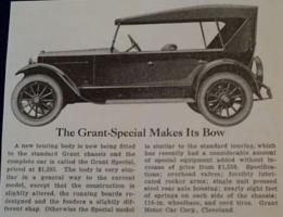 1921 GRANT Special ad