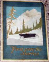 1918 GRANT SIX First Over The Sierras brochure cover