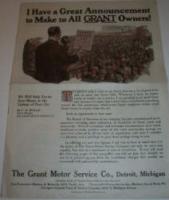 1926 GRANT Motor Service Co. replacement parts booklet