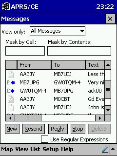 APRS/CE for Messaging