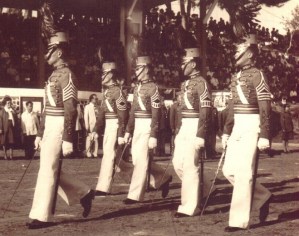I graduated as the 1st Battalion Commander shown here in a parade