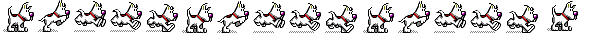 Animated running dog