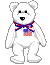 patriotic polar bear
