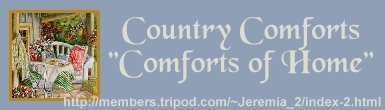 COUNTRY COMFORTS BANNER