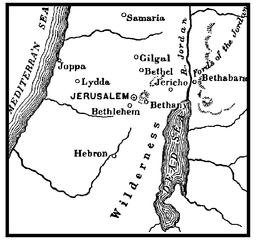 Map of Ancient Israel.