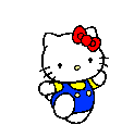 dancing white
kitty