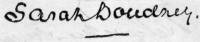 Sarah Doudney's signature taken from the Girl's Own Paper, Vol II, 1880