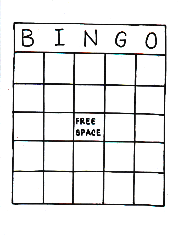 Printable Blank Bingo Cards Template