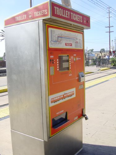 Trolley ticket machine
