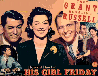 His Girl Friday Poster with Ralph Bellamy