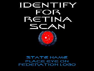 Retina Scan                 static image of                                  animated logo