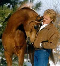 Shan osoittamassa kiintymystään.