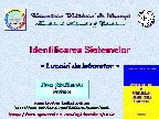 Laboratory themes presentations (in Romanian).