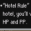 Hotel rule