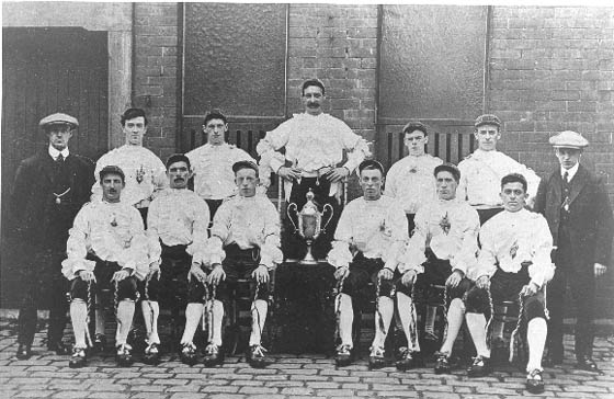 Horwich Prize Medal Morris Dancers outside the Toll Bar 1913