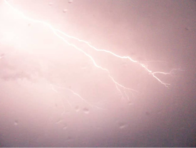 Picture of bright lightning