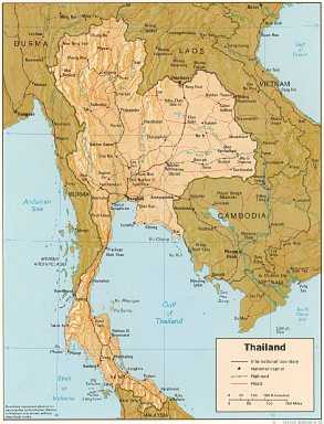 [Map of Thailand]
