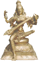 bronze saraswati statue hindu goddess
