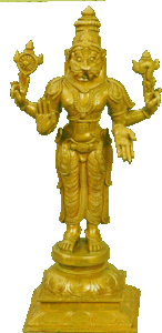 bronze narasimha statue