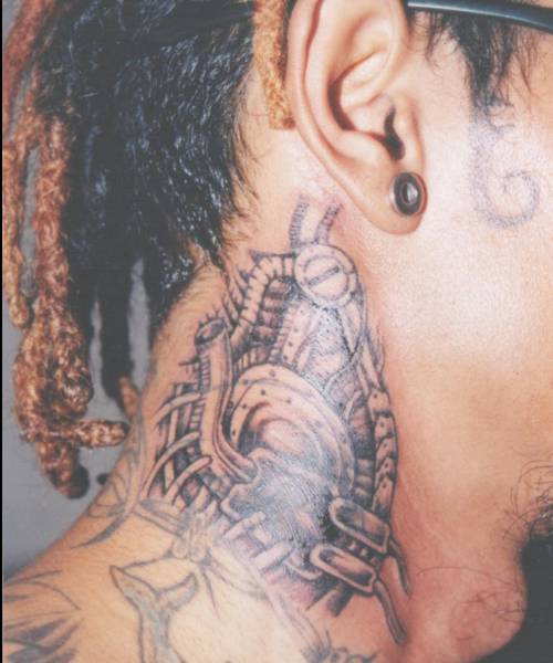 Tattoo detail on my neck sick tattoos