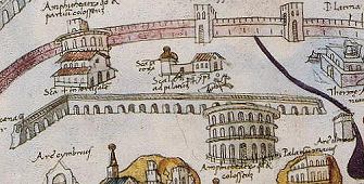 detail from a map of Rome dated 1472