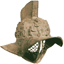 a gladiator's helmet