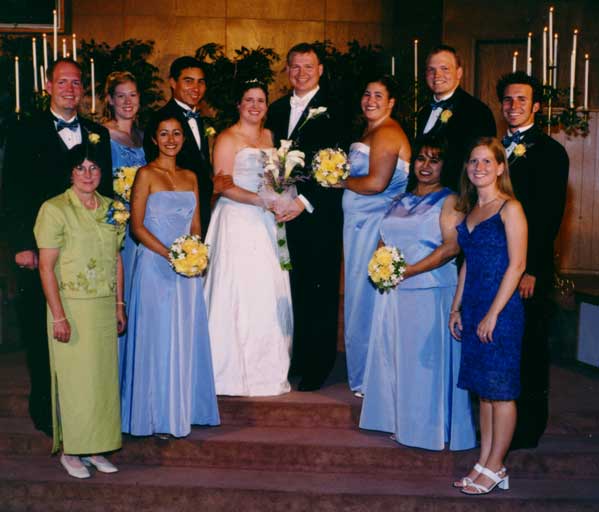 [Image of our wedding party]