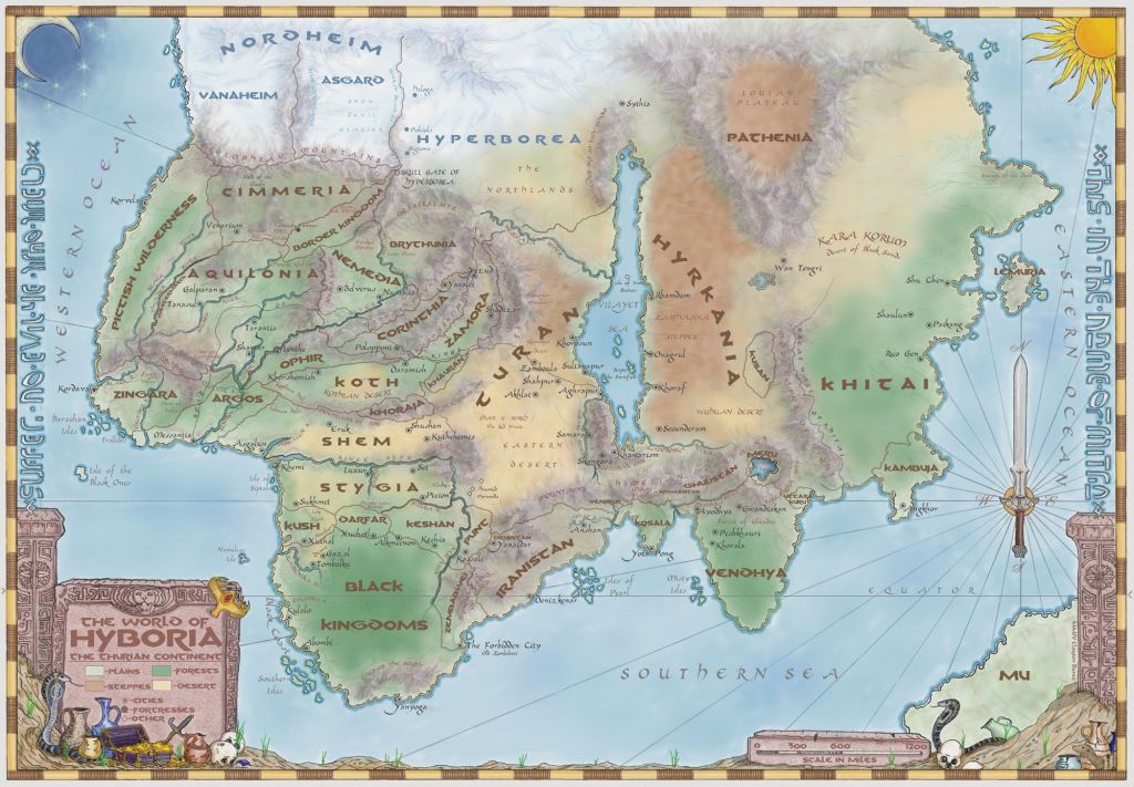Interactive map of The Hyborian Age