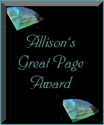 Allison's Great Page Award