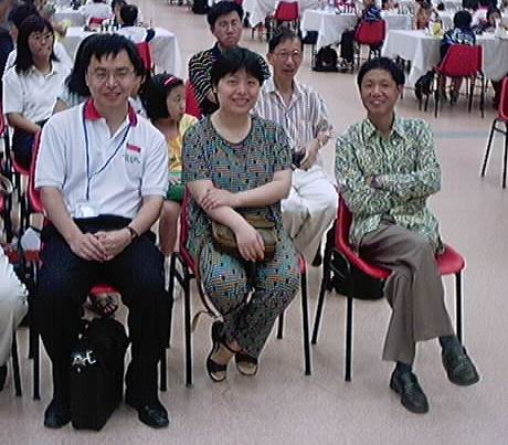 GM Wu Shaobin, WGM Xie Jun, IA/IO Ignatius Leong