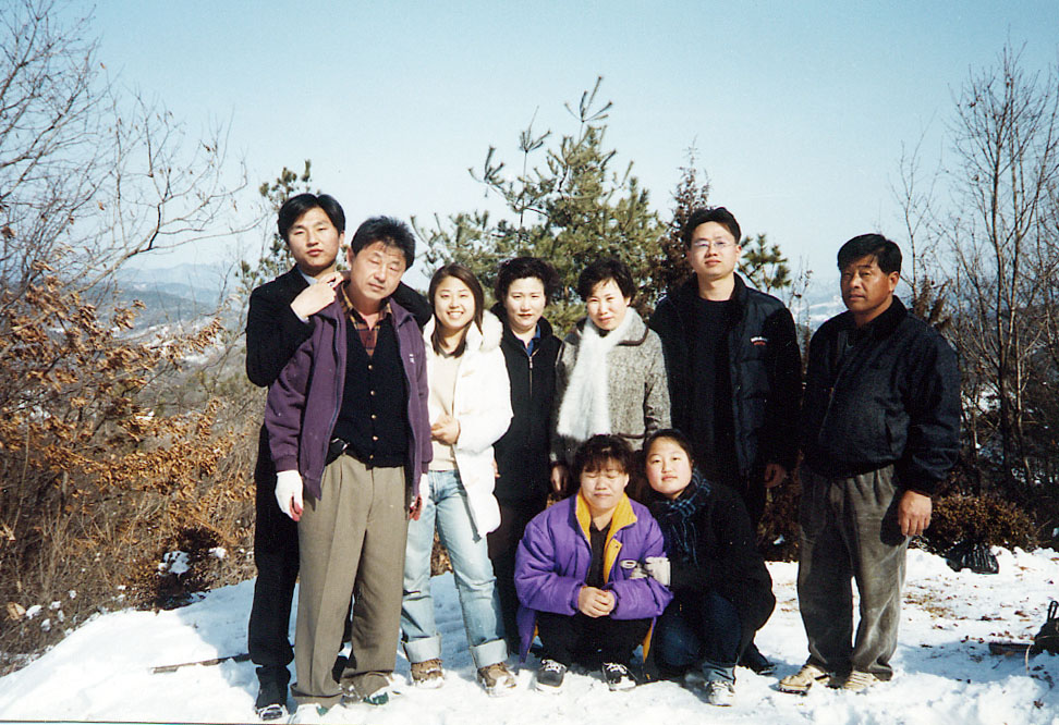사랑하는 우리 가족들과함께(2002년 2월)