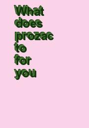 Possible Side Effects Of Stopping Prozac