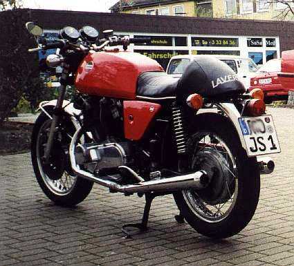 Heckansicht Laverda 750SF 1972