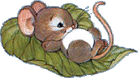 mouse on a lily pad