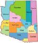 Map of Arizona counties