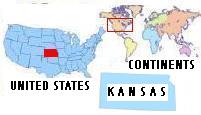 Flag & Map of Kansas