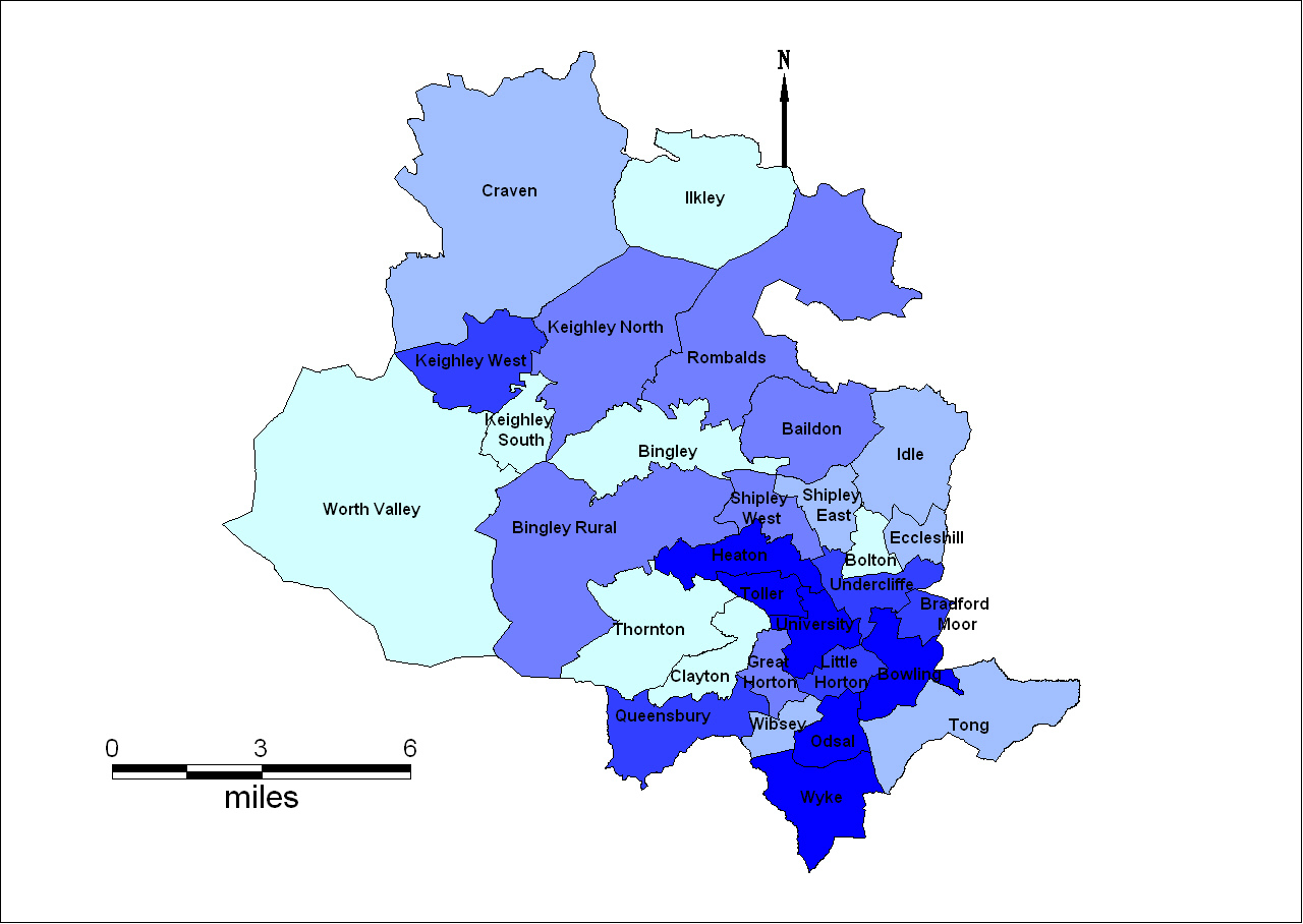 Bradford Population 1991