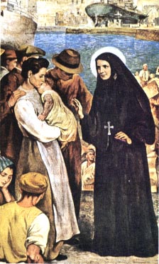 Mother Cabrini brought spiritual and material comfort to the poverty-stricken Italian immigrants, saving many of them from falling, in their desperation, into the errors of false religions.