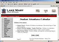 Lake Mary High Schools Attendance Calendar