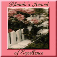 Rhonda's Award of Excellence