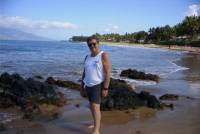 Marty on Marghe's beloved Wailea Beach