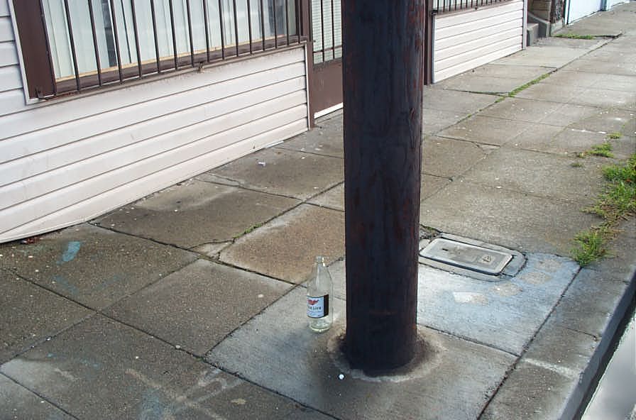 note the empty 40, so lonely, it is 2pm.