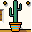 Cactus: any family of desert plants with fleshy stems and spinelike leaves.
