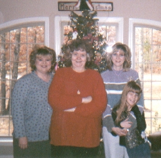 L-R  Debbie, Mom, Pat, and Chelsea - my family